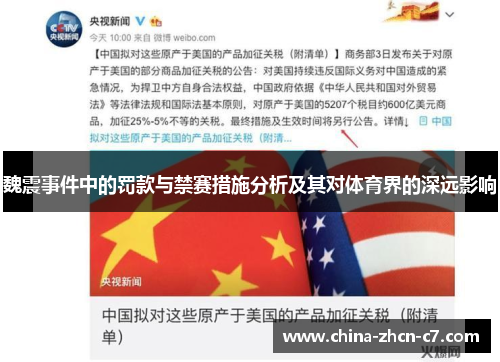 魏震事件中的罚款与禁赛措施分析及其对体育界的深远影响